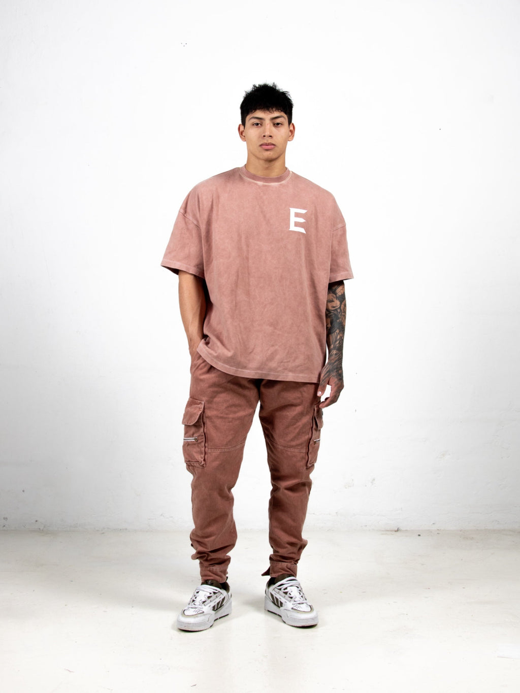 ENTHUSSIAST WASHED BROWN T-SHIRT