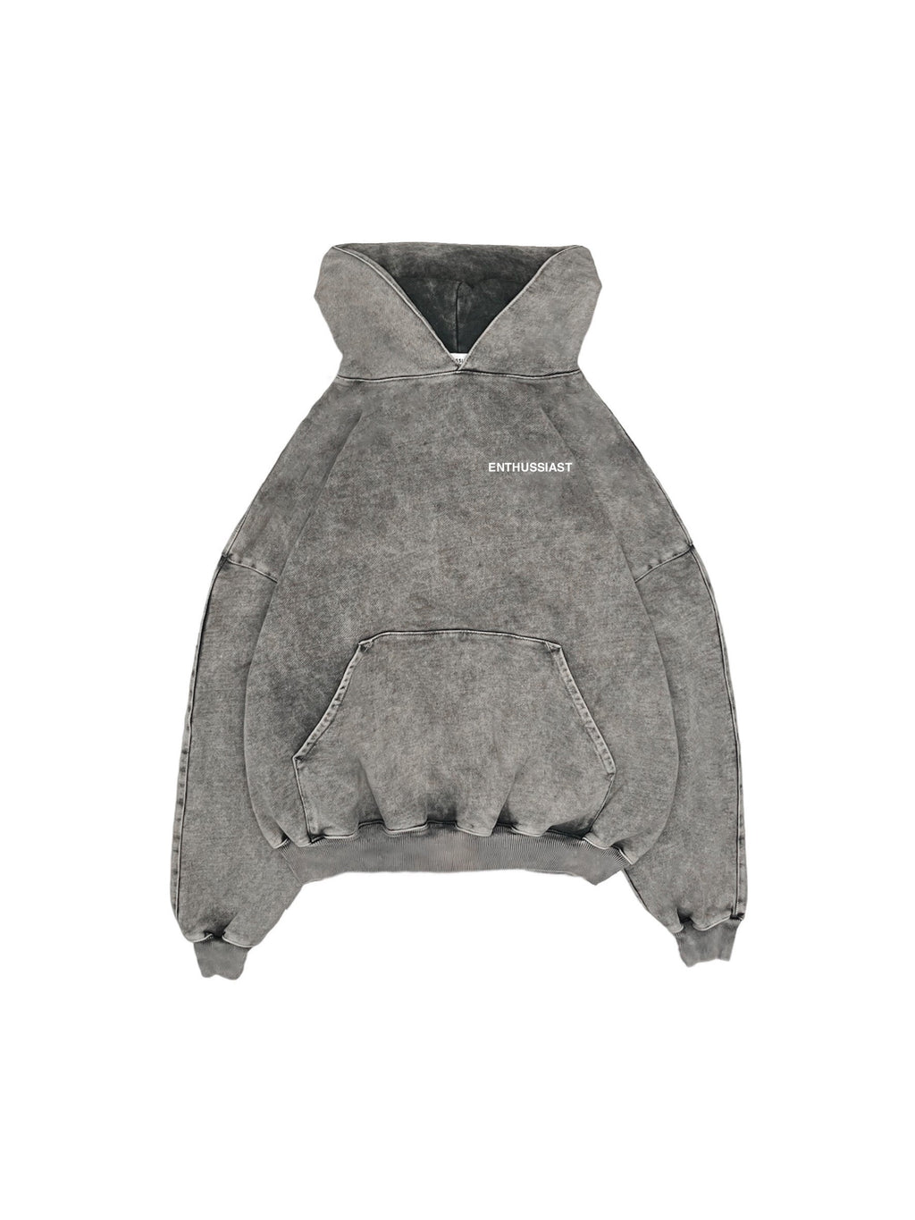 ENTHUSSIAST VINTAGE GREY HOODIE.