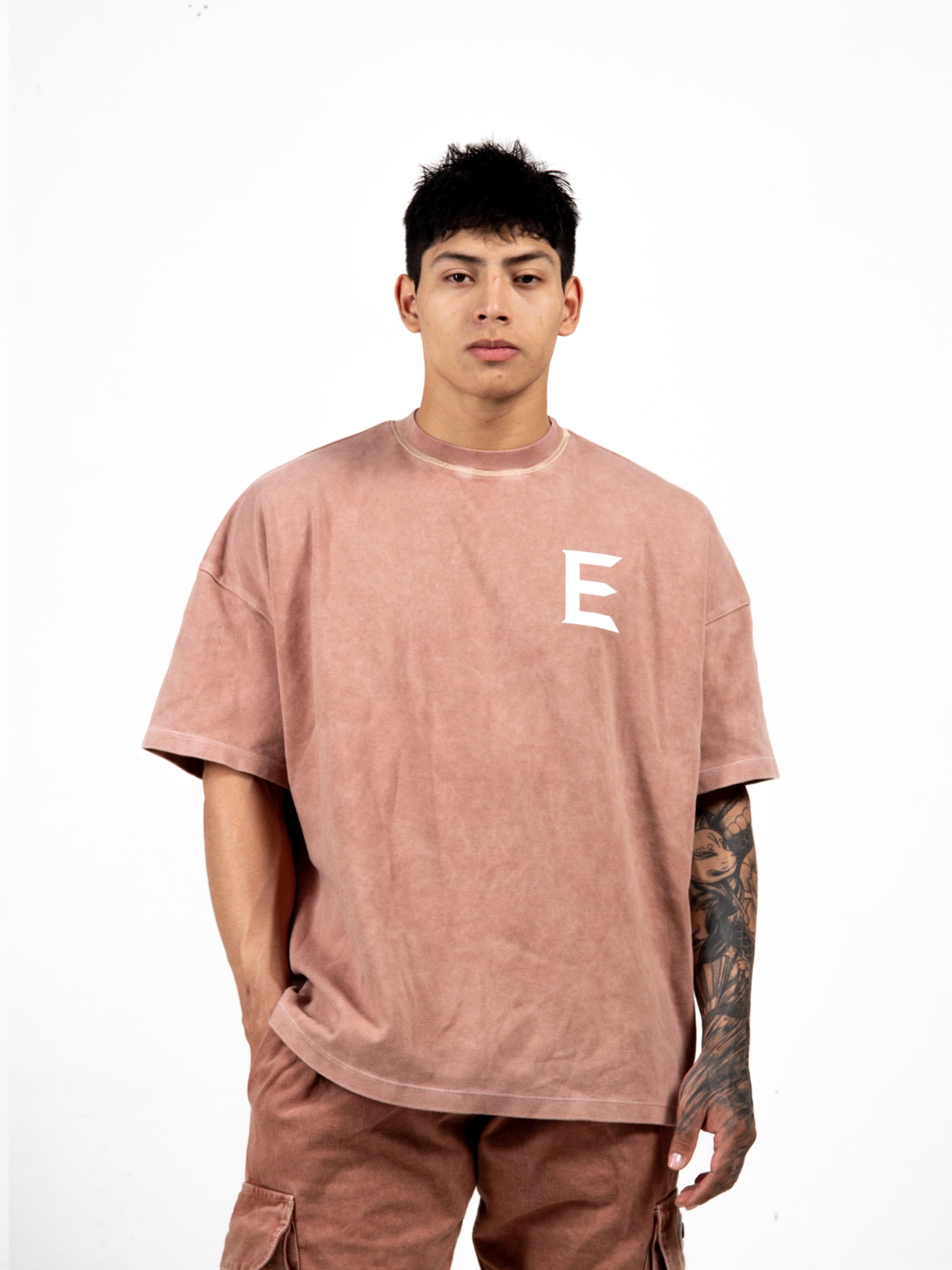 ENTHUSSIAST WASHED BROWN T-SHIRT