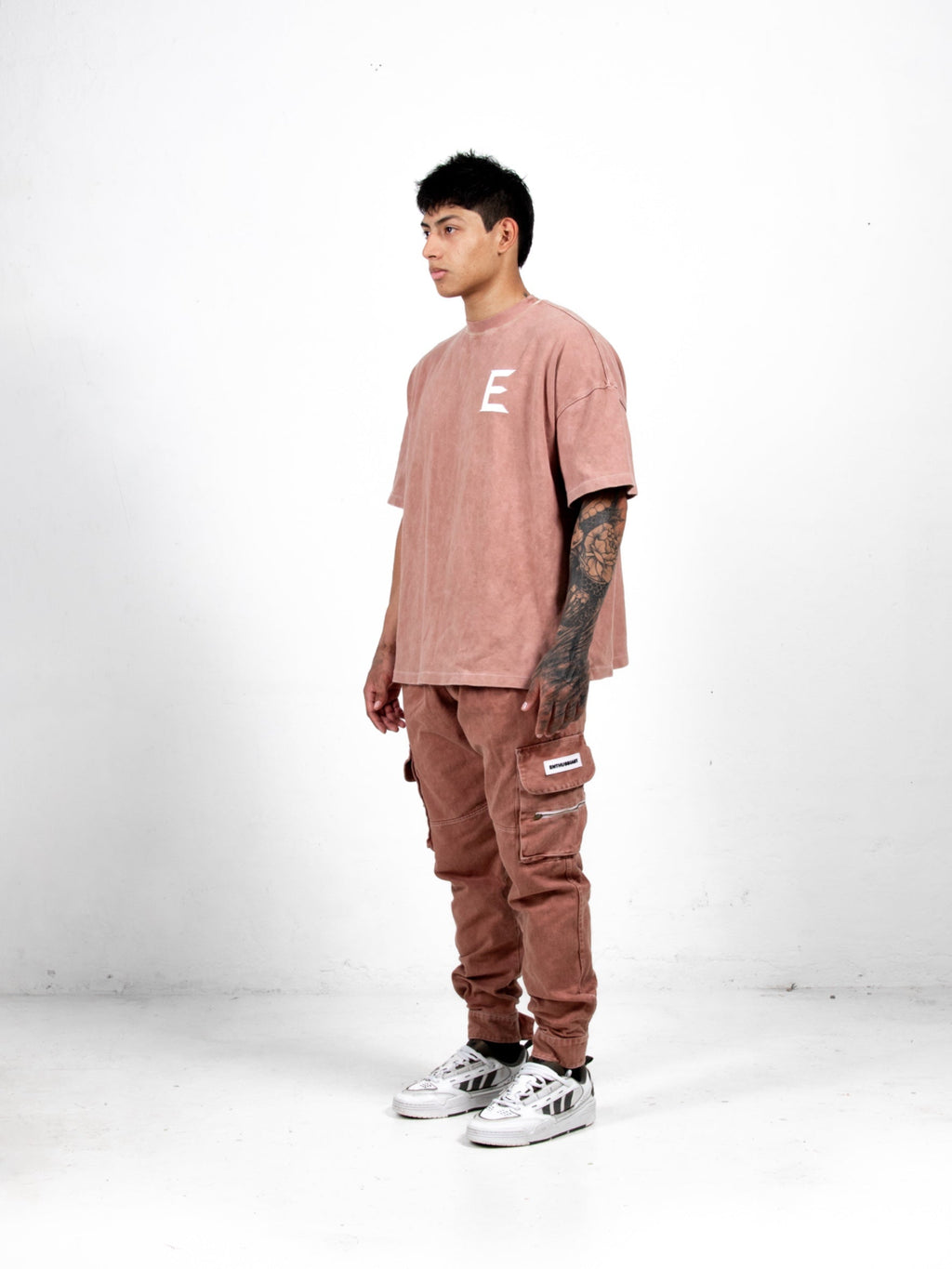 ENTHUSSIAST WASHED BROWN T-SHIRT
