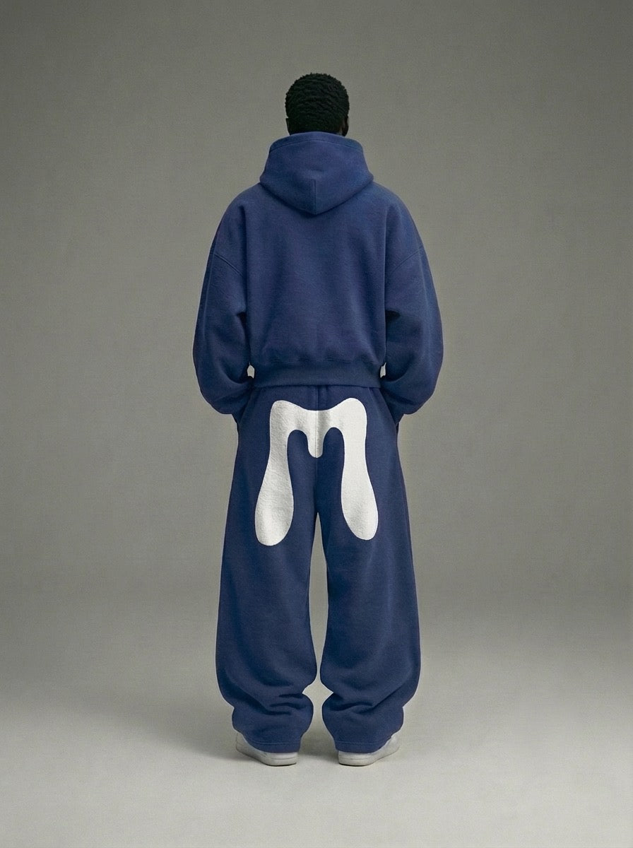 Ents Baggy Sweatpant – Navy Washed