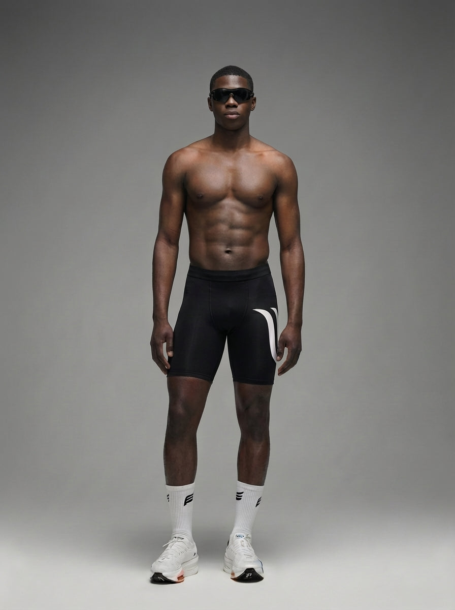 Entsclub Men Suspend Half Tight  - Black