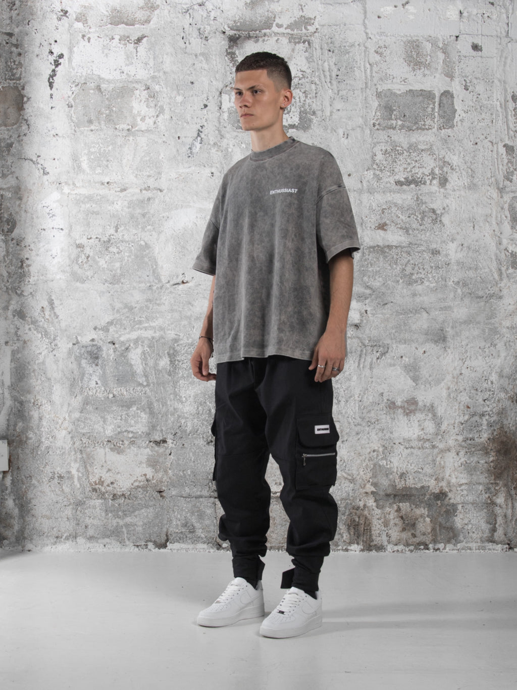 ENTHUSSIAST VINTAGE GREY T-SHIRT