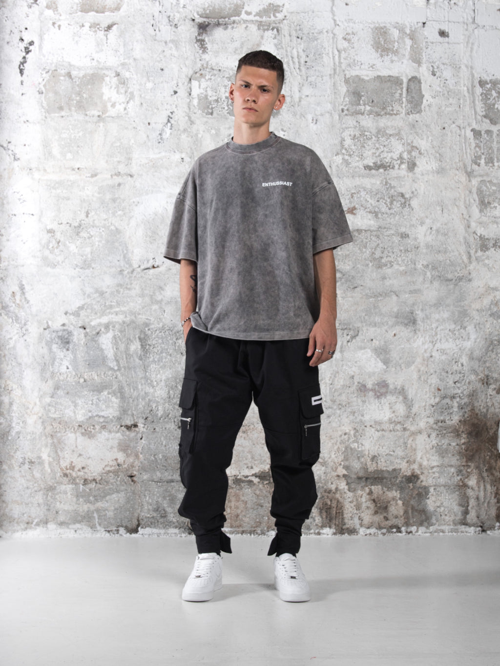 ENTHUSSIAST VINTAGE GREY T-SHIRT