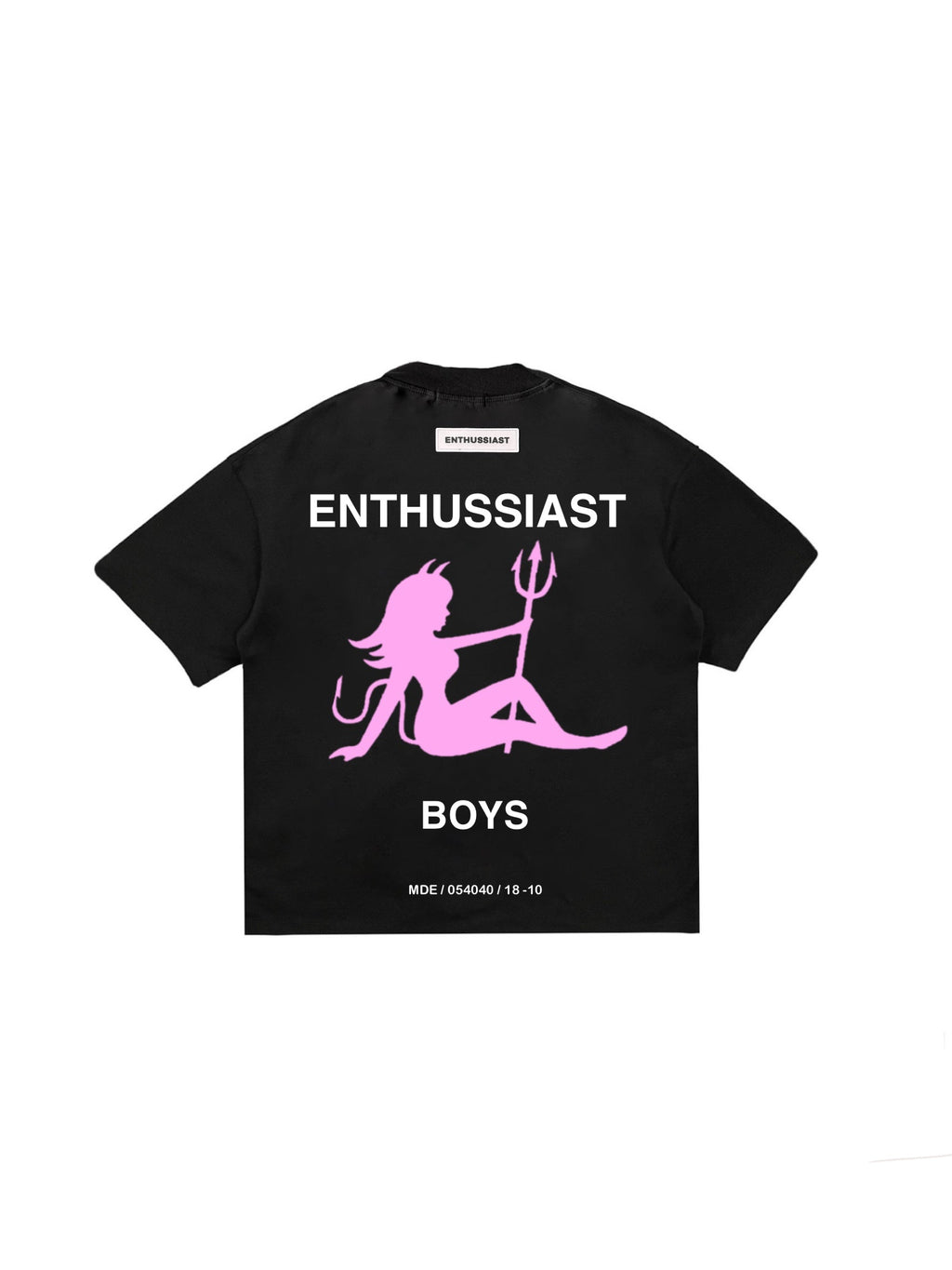 ENTHUSSIAST SHE/DEVIL BLACK T-SHIRT