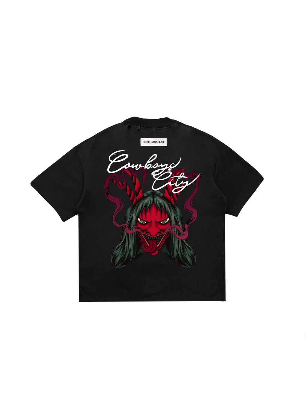 ENTHUSSIAST SHINIGAMI BLACK T-SHIRT